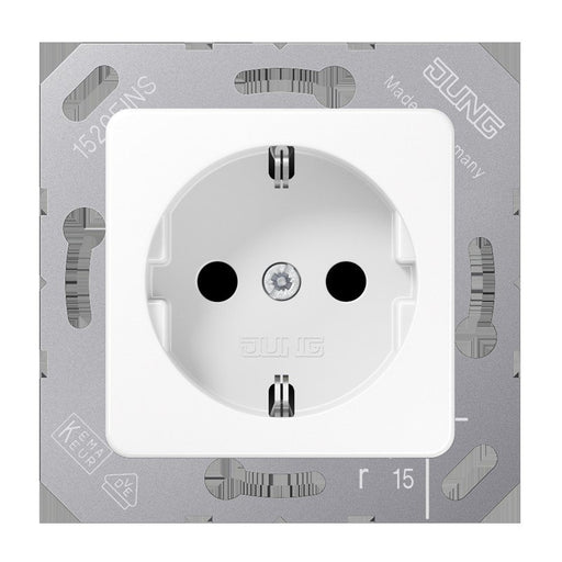Jung - Steckdose SCHUKO-Steckdose 16A 250V CD 5120 BF WW 50x50mm Klappdeckel