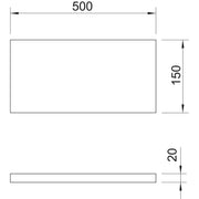 OBO Bettermann - Zubehör/Ersatzteile für Brandabschottung Kalziumsilikatplatte KSI-P1 500x150x20mm gr