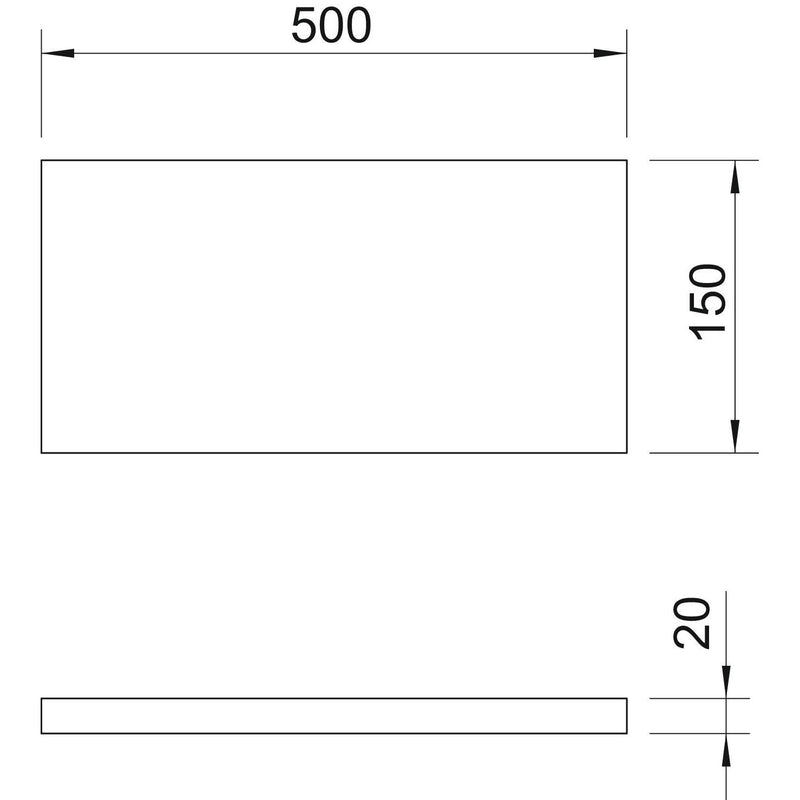 OBO Bettermann - Zubehör/Ersatzteile für Brandabschottung Kalziumsilikatplatte KSI-P1 500x150x20mm gr