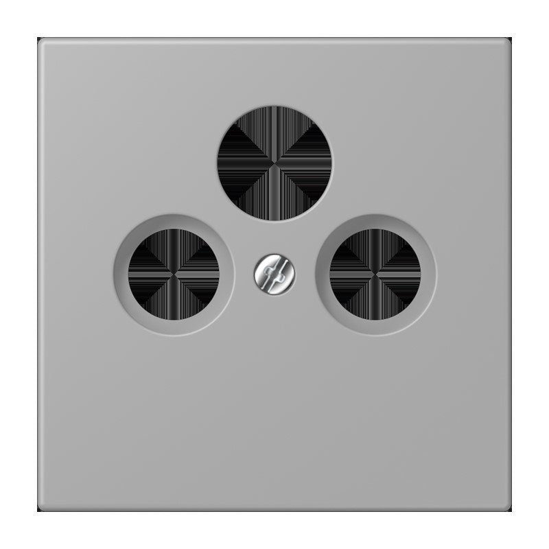 Jung - Einsatz/Abdeckung für Kommunikationstechnik Abdeckung für Sat/BK-Dose LC 990 SAT 204 gris moyen (32012)