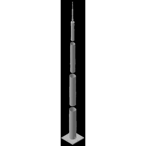 DEHN - Fangeinrichtung für Blitzschutz Tele-Blitzschutzmast TBM22.35MFP565STTZN ÜFL 22,35m St/tZn