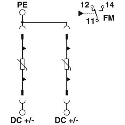 Phoenix Contact - Überspannungsableiter für Energietechnik/Stromversorgung Überspannungsableiter VAL-SEC-T2 #2907874 Typ 2