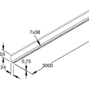 Rico - Trennwand für Kabeltragsystem Trennsteg 151W13-A 60mm Holm