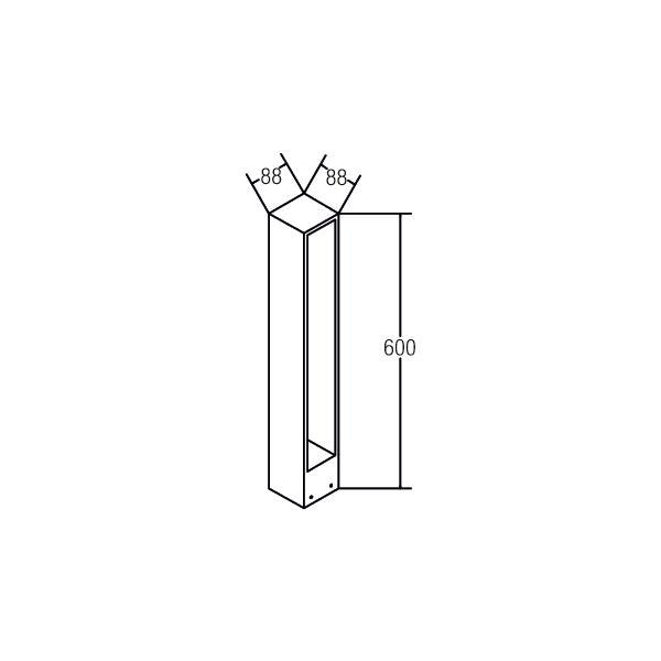 Brumberg Leuchten - Wegeleuchte LED-Pollerleuchte IP54 60007103 230V 3000K Graphit