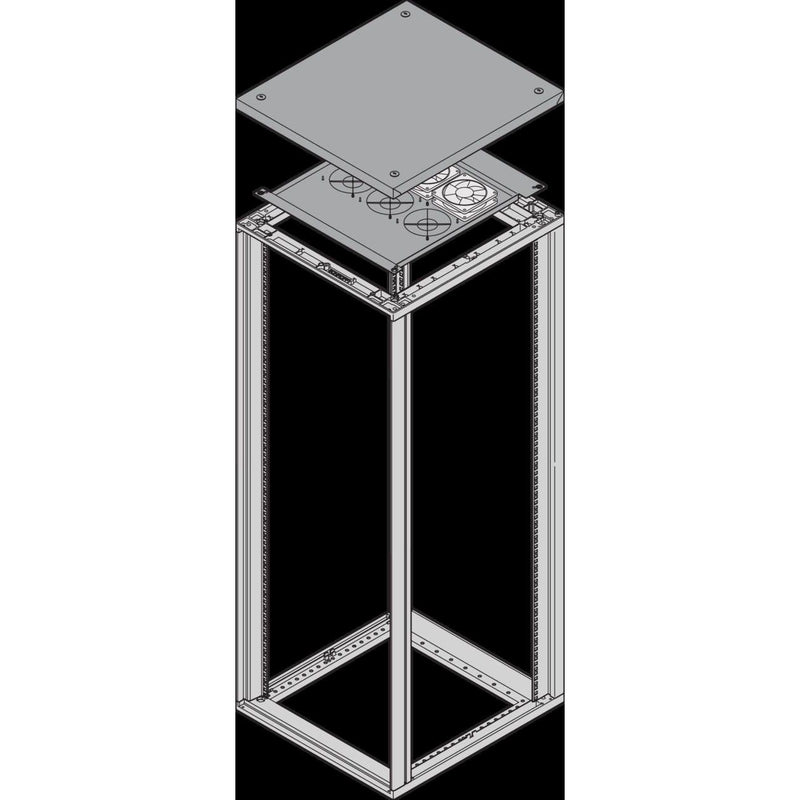 Schroff - Lüfter (Schaltschrank) Lüfterdach 27230083 B535 x T800 x H25mm
