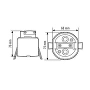 ESYLUX - Zubehör/Ersatzteile für Bewegungsmelder Deckeneinbaudose STANDARD #EM10210815 360i/8 DALI ADR f.PD