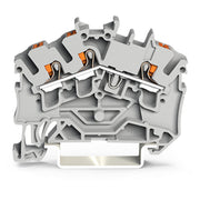 WAGO - Durchgangs-Reihenklemme 3-Leiter-Durchgangsklemme 2202-6305 mit Drücker,2,5 mm² − 100 Stück
