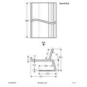 EVN Lichttechnik - Mechanisches Zubehör/Ersatzteile für Leuchten Trockenbauprofil APTBUW300 für LED-Stripes