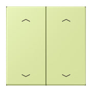 Jung - Abdeckung/Bedienelement für Installationsschalterprogramme Wippe mit Pfeilsymbolen LC 102 P 222 vert jaune clair
