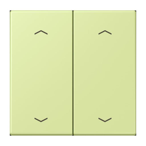 Jung - Abdeckung/Bedienelement für Installationsschalterprogramme Wippe mit Pfeilsymbolen LC 102 P 222 vert jaune clair