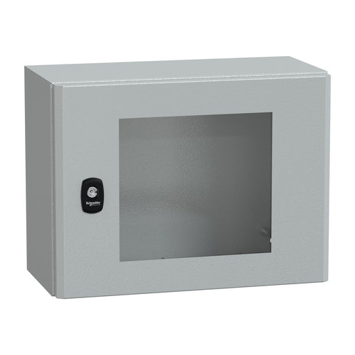 Schneider Electric - Gehäuse/Schaltschrank (leer) Wandschrank RAL 7035 NSYS3D3420T 300x400x150 + Tür