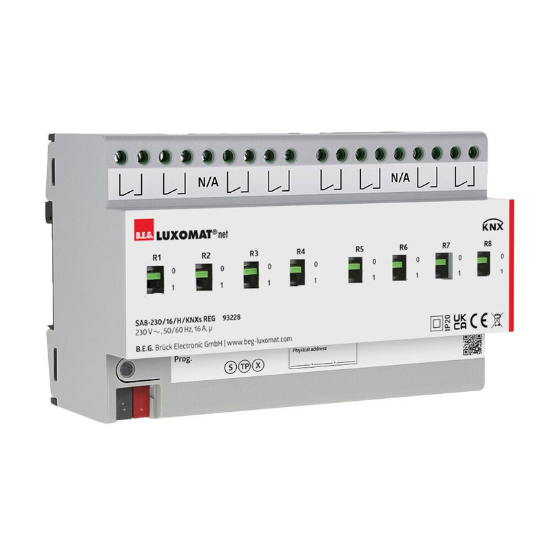 BEG Brück Electronic - Bussystem-Schaltaktor Schaltaktor SA8-230/16H/KNXs REG