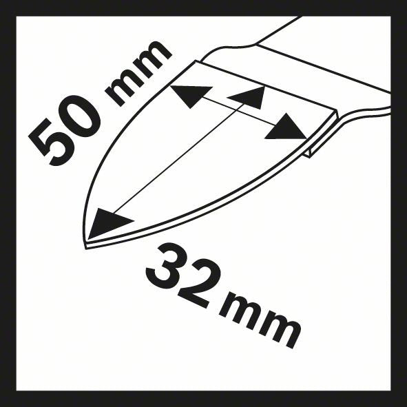 Bosch - Blatt für Oszillierer Schleiffinger Starlo 2609256D51 AVZ 32 RT10,B: 32mm