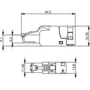 Telegärtner - Modularer Steckverbinder RJ45-Steckverbinder 100023052 UFP8 T568B Cat.6A − 10 Stück