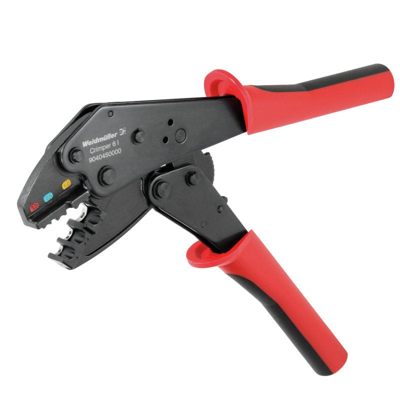 Weidmüller - Presswerkzeug Kabelschuhe/Verbinder, Aderendhülsen, Schirmanschluss Crimpwerkzeug CRIMPER 6 I RedLine