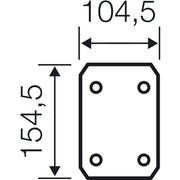 Hensel - Montageplatte für Verteilergehäuse Isolierstoff-Montageplatte EB MP 10 4mm stark