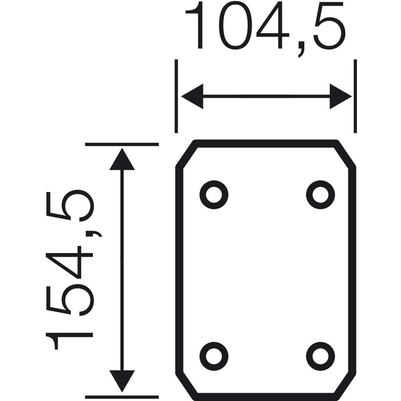 Hensel - Montageplatte für Verteilergehäuse Isolierstoff-Montageplatte EB MP 10 4mm stark