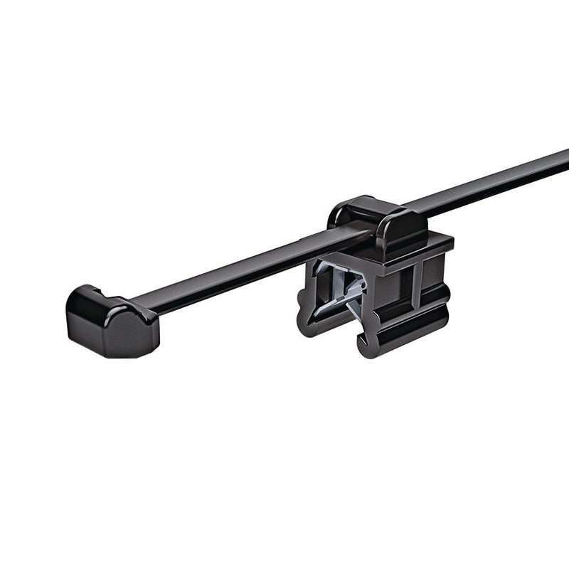 HellermannTyton - Kabelbinder Befestigungsbinder T50ROSEC19-MC5-BK-D1 Edgeclip − 500 Stück