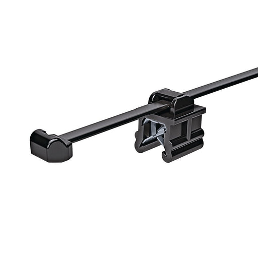 HellermannTyton - Kabelbinder Befestigungsbinder T50ROSEC19-MC5-BK-D1 Edgeclip − 500 Stück