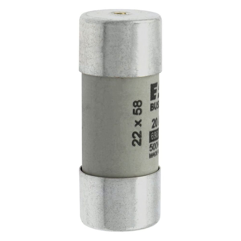 Eaton - Zylindrische Sicherung Sicherungseinsatz Nieders. CYL GG 22,#C22G20S 20A AC 690V 80kA − 10 Stück