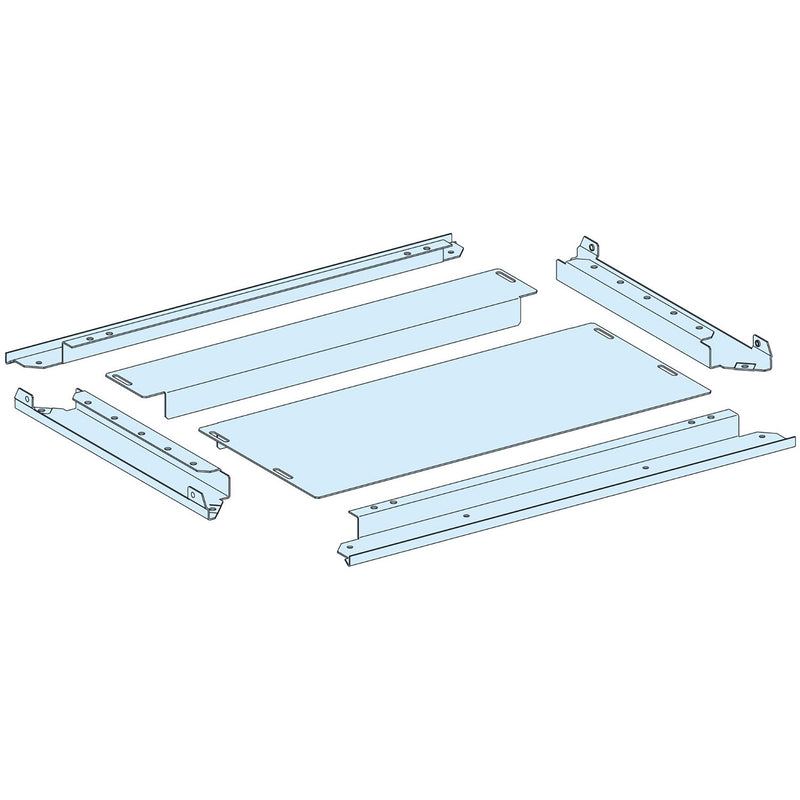 Schneider Electric - Einführungsflansch für Kleingehäuse/Schaltschrank Kabeleinführungsplatte LVS08496 2teil. BxT=650x400mm