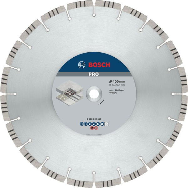Bosch - Trenn-/Schleifscheibe Diamanttrennscheibe 2608602659 PRO Concrete