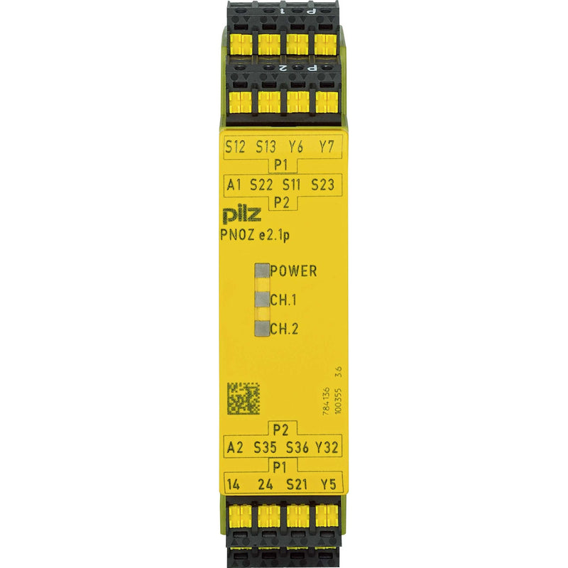 Pilz - Zweihandschaltgerät Zweihandsicherheitsrelais PNOZ e2.1p C #784136 24VDC 2so