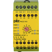 Pilz - Gerät zur Überwachung von sicherheitsgerichteten Stromkreisen Not-Aus-Schaltgerät PNOZ XV3 #774540 30/24VDC 3n/o 2n/o t