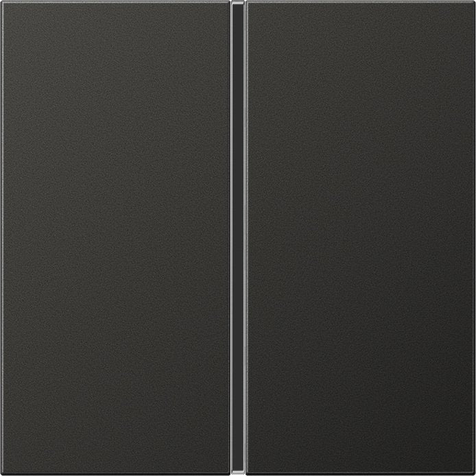 Jung - Abdeckung/Bedienelement für Installationsschalterprogramme Tastensatz 1-fach anth AL 2401 TSA AN komplett