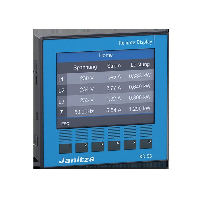 Janitza Electronic - Zubehör/Ersatzteile für Prüf- und Messgeräte (Elektro) RD 96 abgesetztes Display 5231212 für UMG 801