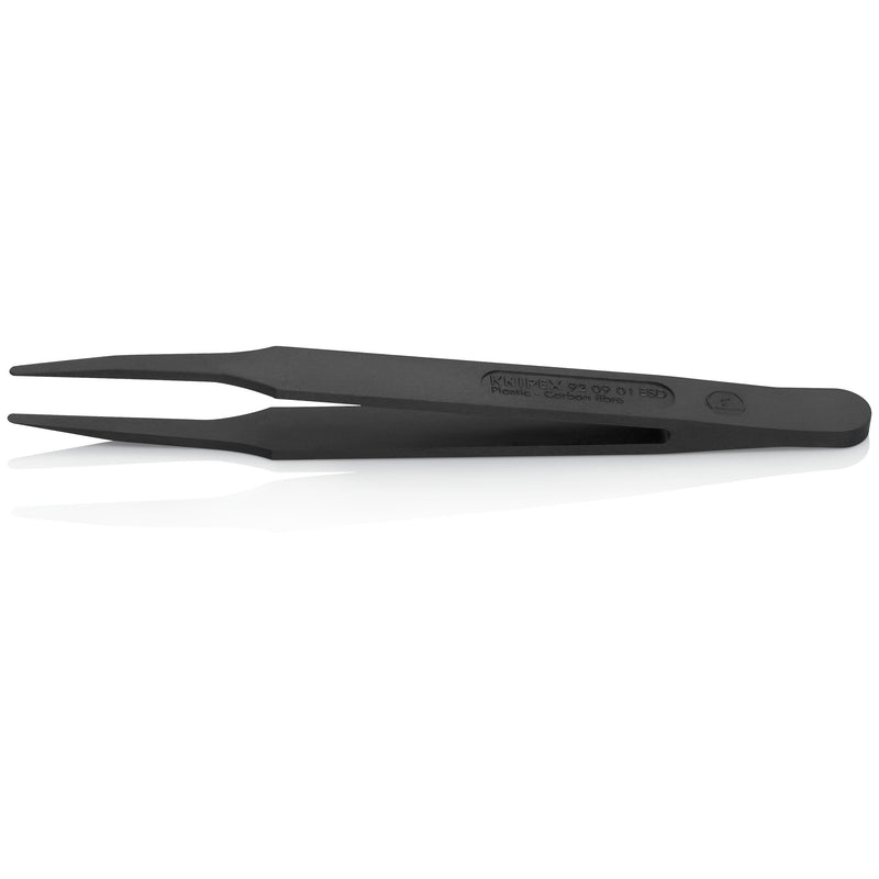 Knipex - Pinzette Kunststoffpinzette 92 09 01 ESD ESD Glatt 115 mm − 1 Stück