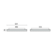 Performance in Light - Mechanisches Zubehör/Ersatzteile für Leuchten Aufbaurahmen 86256010 FL625LED EL RAL9016
