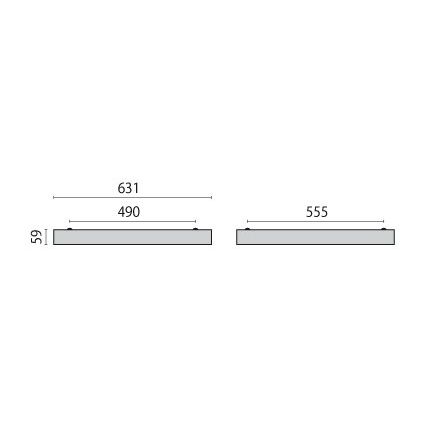 Performance in Light - Mechanisches Zubehör/Ersatzteile für Leuchten Aufbaurahmen 86256010 FL625LED EL RAL9016