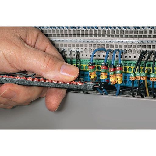 HellermannTyton - Kabelmarkierungssystem Kennzeichnungsclip WIC3-R-PA-YE-C1 − 500 Stück
