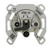 Kathrein - Antennensteckdose Durchschleifdose 3fach ESD 33 DC-Durchlass − 10 Stück