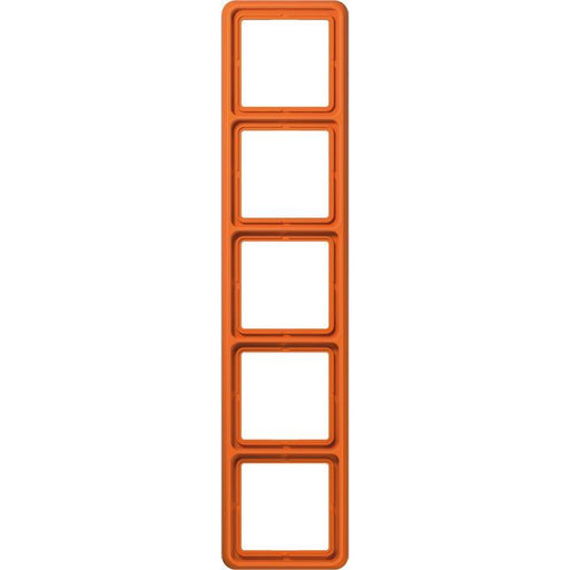 Jung - Abdeckrahmen Rahmen 5-fach orange CD 585 WU O waage/senkrecht