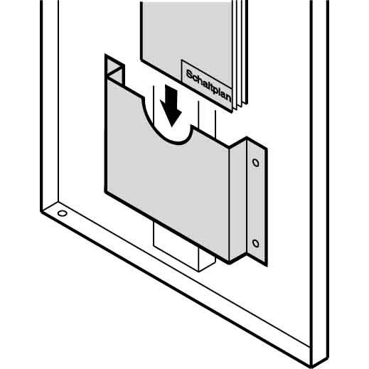 Schroff - Schaltplantasche/-halter (Schaltschrank) Zeichnungstasche 60100302