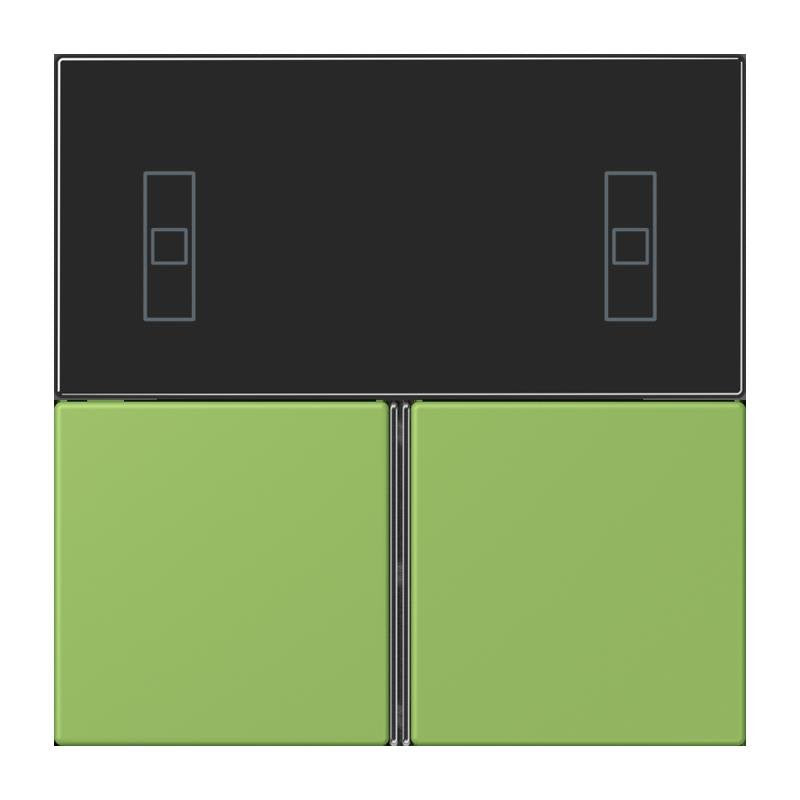 Jung - Abdeckung/Bedienelement für Installationsschalterprogramme Tastensatz 3fach LC 4093 TSA 220 vert 31