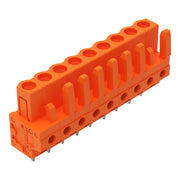 WAGO - Leiterplattensteckverbinder THT-Federleiste gerade 232-169 Maß 5,08mm,orange − 50 Stück