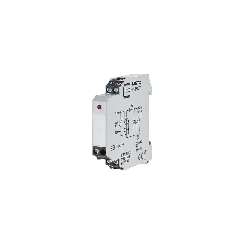 Metz Connect - Schaltrelais Koppelbaustein KRA-M6/21 230AC 1W