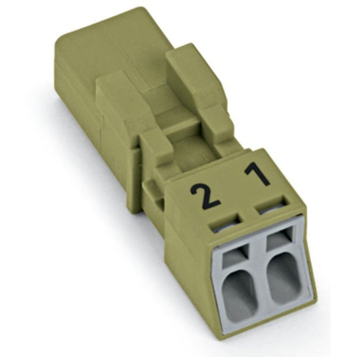 WAGO - Steckverbinder für steckbare Gebäudeinstallation Stecker 2-polig 890-272 2-polig,hellgrün − 50 Stück