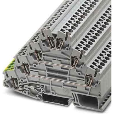 Phoenix Contact - Durchgangs-Reihenklemme Zugfederklemme ST 2,5-PE/3L Vierstock