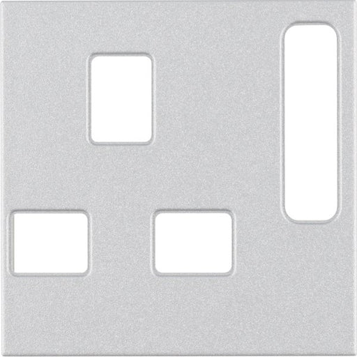 Berker - Zubehör/Ersatzteile für Installationsschalterprogramme Zentralstück British Std. 3313071404 B.7 Alu