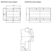 Eberle Controls - Zubehör/Ersatzteile für Heizbänder Eismelder EM 524 89 FFw AC 230V 16A Alarm