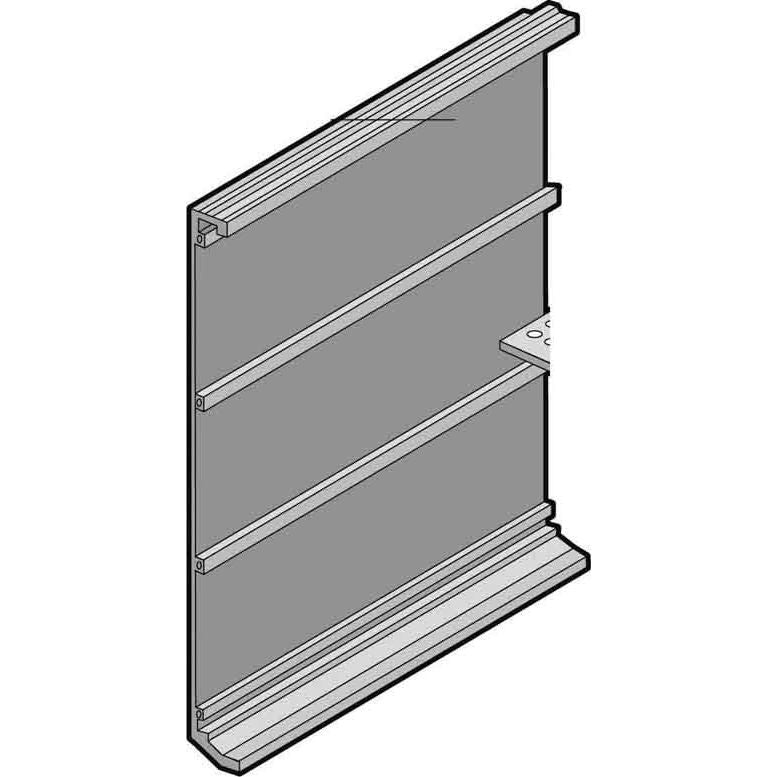 Heitec - Seiten-/Rückwand (Schaltschrank) Seitenwand Kassette 3685.646 3HE/227mm