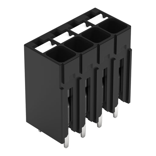 WAGO GmbH & Co. KG - Leiterplattenklemme THR-Leiterplattenklemme 2086-1104/300-000 Drücker,1,5mm²,sw − 216 Stück