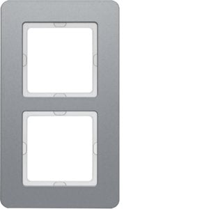 Berker - Abdeckrahmen Rahmen 2f. alu/gestrahlt 10126074