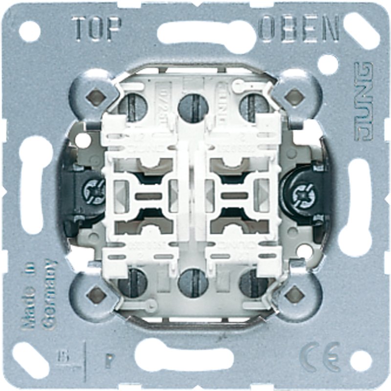 Jung - Taster Doppel-Taster 10AX 250V 539 U 2 Wechsler