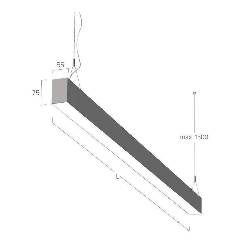 Lightnet - Pendelleuchte LED-Pendelleuchte LG3OEL-840M-L2055-Y 4000K