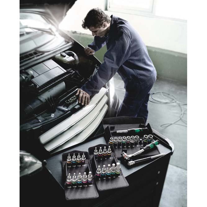 Wera - Steckschlüsselset Zyklop Hybrid Knarrensatz 05004090001 metrisch